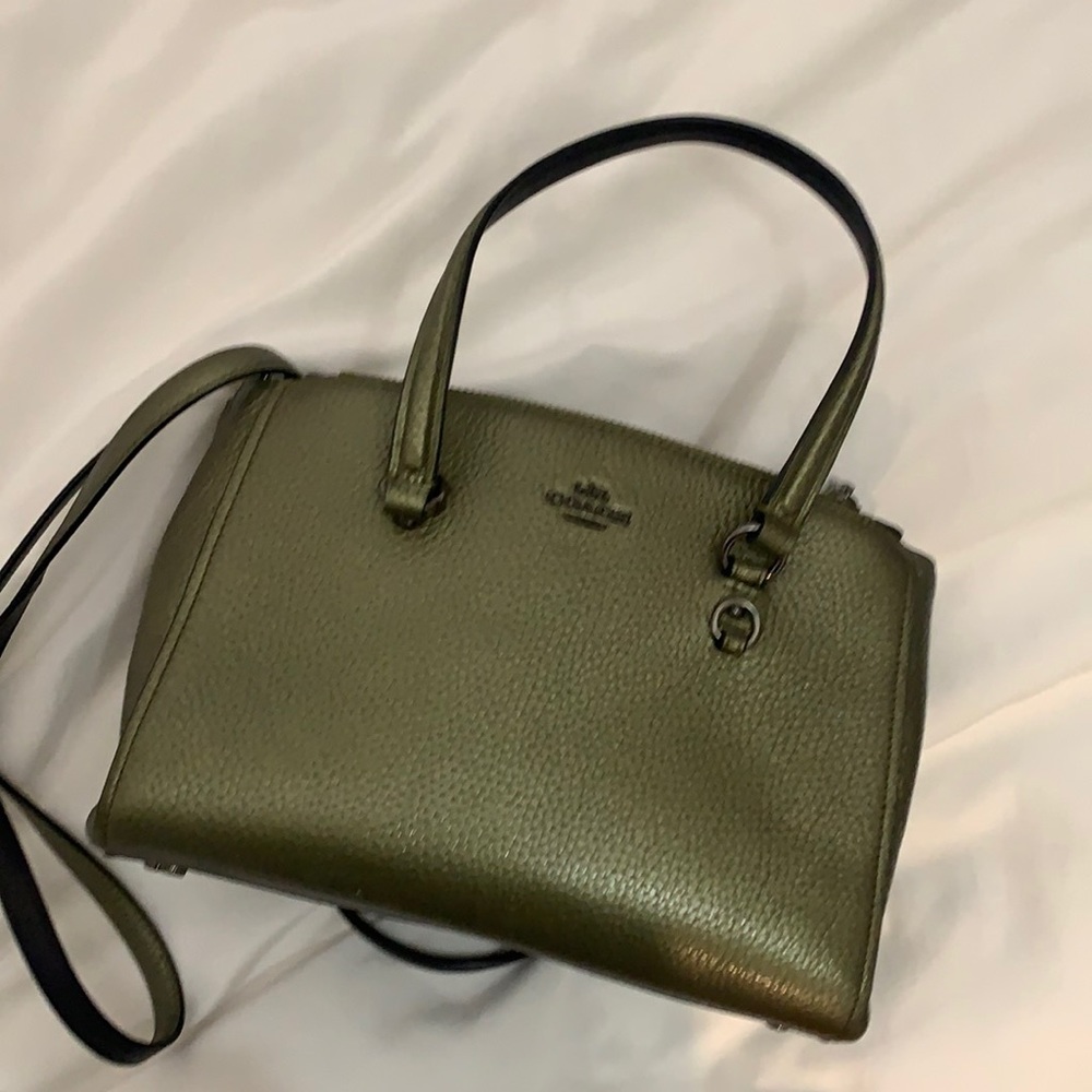 Coach green purse